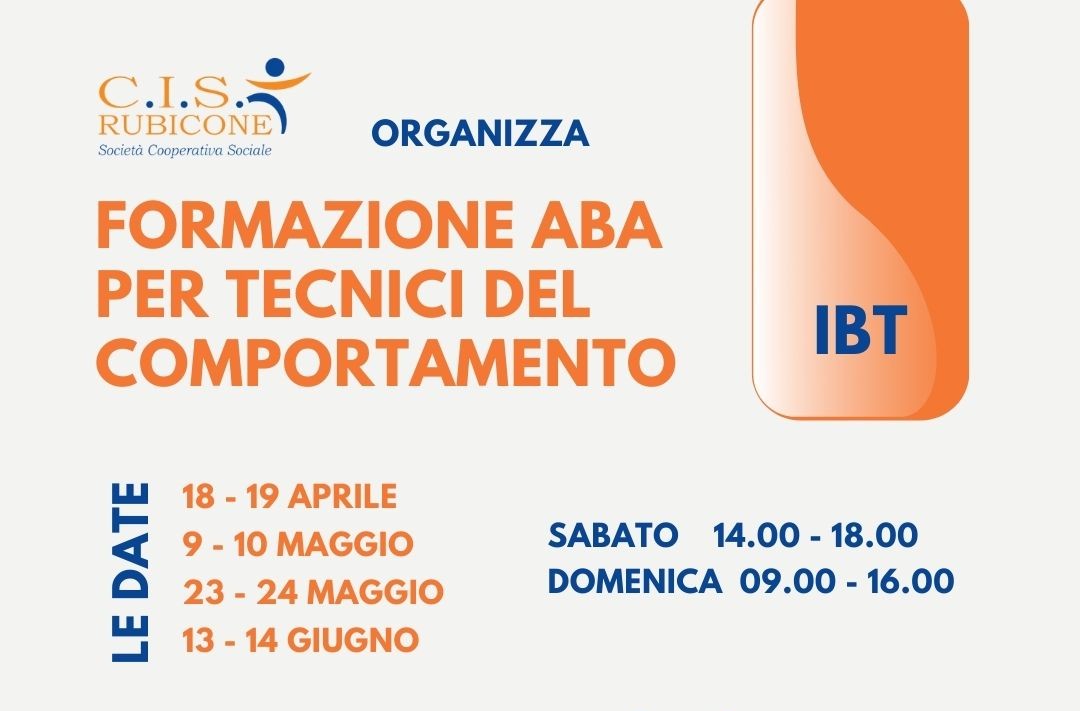 Formazione ABA per tecnici del comportamento – Inizio ad Aprile 2026